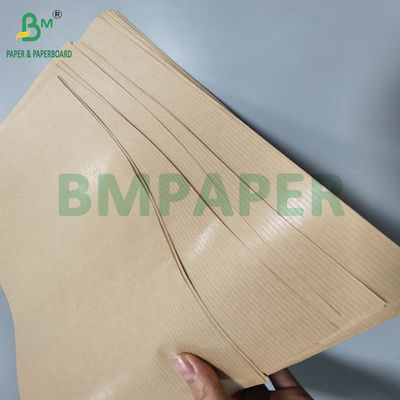 کاغذ دست ساز قهوه ای ریب دار 60 گرمی برای پوشاندن هدیه مقاوم در برابر اشک 70 x 100 سانتی متر