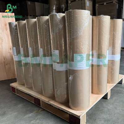 60 گرم 30 اینچ عرض 1 طرف MG خالص قهوه ای کاغذ کرافت برای بسته بندی