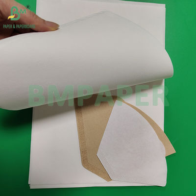 30-100gm 100٪ پالپ چوبی سفید شده فیلترهای قهوه یکبار مصرف