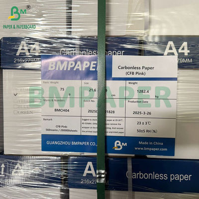 56 گرام - 78 گرام کپی دیجیتال NCR کاغذ نامه اندازه 8/2 x 11 اینچ تصویر سیاه
