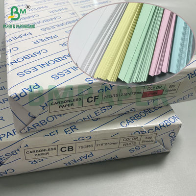 56 گرام - 78 گرام کپی دیجیتال NCR کاغذ نامه اندازه 8/2 x 11 اینچ تصویر سیاه