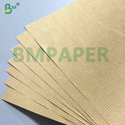 60gm کاغذ کرافت یک طرفی صاف و درخشان قهوه ای برای بسته بندی مواد غذایی صنایع دستی / DIY
