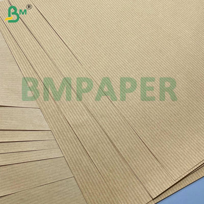 50gsm 60gsm 70gsm سبک وزن مقاوم در برابر اشک قهوه ای نوار کارت کاغذ یک طرف درخشش عالی برای بسته بندی گل بسته بندی نان