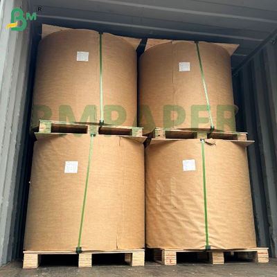 50gsm 60gsm 70gsm سبک وزن مقاوم در برابر اشک قهوه ای نوار کارت کاغذ یک طرف درخشش عالی برای بسته بندی گل بسته بندی نان