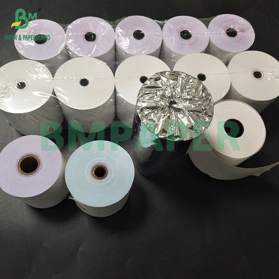 55gm 60gm کاغذ حرارتی روال رسید 9 * 13 هسته 80 * 80mm POS دستگاه های ثبت پول