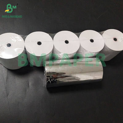 55gm 60gm کاغذ حرارتی روال رسید 9 * 13 هسته 80 * 80mm POS دستگاه های ثبت پول