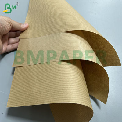 60 گرام 70 گرام رولی های کاغذ کرفت ریب دار با فیبر بلند بازیافت شده برای کیسه های غذایی 70cm 80cm