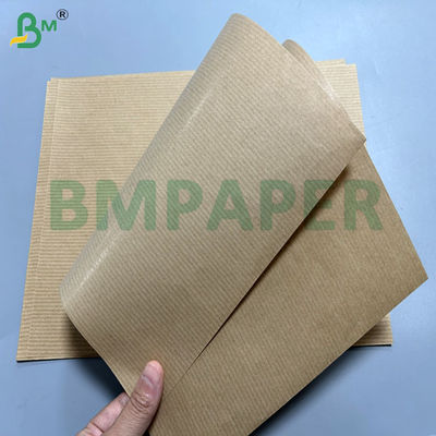 60 گرام 70 گرام رولی های کاغذ کرفت ریب دار با فیبر بلند بازیافت شده برای کیسه های غذایی 70cm 80cm