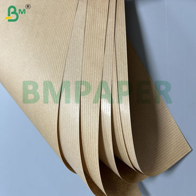 60 گرام 70 گرام رولی های کاغذ کرفت ریب دار با فیبر بلند بازیافت شده برای کیسه های غذایی 70cm 80cm