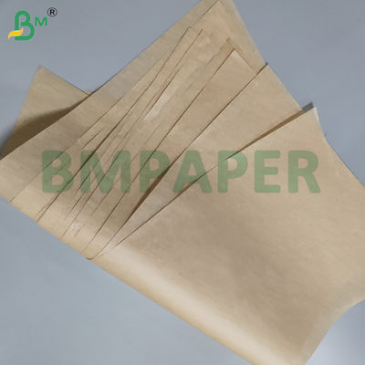 کاغذ روغنی سیلیکونی دو طرفه قهوه ای 35 گرمی 38 گرمی برای باربیکیو 24 در 36 اینچ