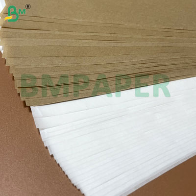 40 گرم کاغذ پخت سیلیکونی سفید قهوه ای کرافت با پوشش سیلیکون ایمن برای مواد غذایی برای آسترهای پخت فر