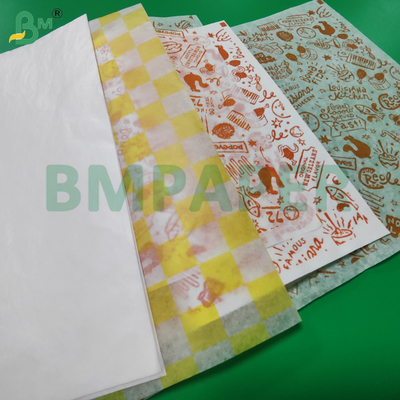 کاغذ بسته‌بندی درجه یک با روکش موم 30 گرمی 32 گرمی برای همبرگر 14 اینچ در 18 اینچ