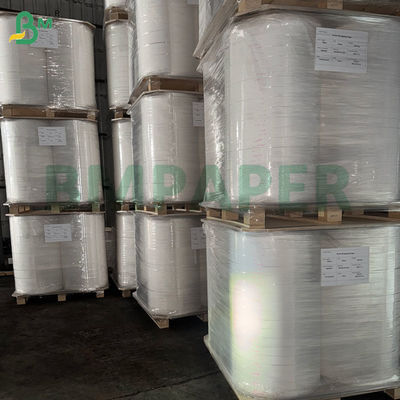 26 گرم 28 گرم کاغذ بسته‌بندی چوب غذاخوری سفید درجه مواد غذایی 22 میلی‌متر-1090 میلی‌متر رول