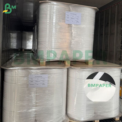 26 گرم 28 گرم کاغذ بسته‌بندی چوب غذاخوری سفید درجه مواد غذایی 22 میلی‌متر-1090 میلی‌متر رول