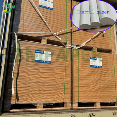 کاغذ حرارتی رول جامبو سفید قابل چاپ 70 گرمی 75 گرمی با عرض 795 میلی‌متر 800 میلی‌متر