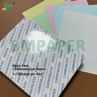 کاغذ کاربن‌لس 60 گرمی 65 گرمی 8.5 در 11 اینچ CFB CF رنگ قناری کاغذ CCP