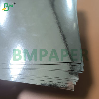 کاغذ مقوایی آینه ای فویل نقره ای، ورق های کاغذی فلزی یک رو