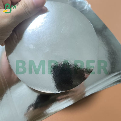 کاغذ مقوایی آینه ای فویل نقره ای، ورق های کاغذی فلزی یک رو