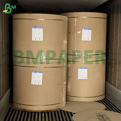 Leak Resistant 280g 295g Brown Food Paper For Disposable Paper Plates
