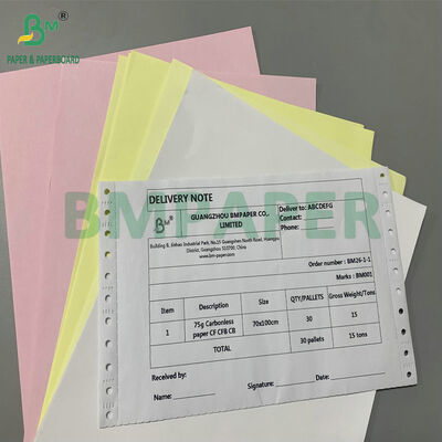 رنگ آبی تصویر کنتراست بالا پرمیوم 48gsm 75gsm کاغذ کپی بدون کربن برای کپی های شفاف