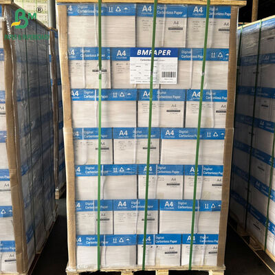 55GSM 60GSM CB CF White Carbonless Paper 216mm x 279mm 500 Sheets Per Ream