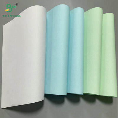 کاغذ NCR کاغذ کپی کربن 8.5 "x 11" سفید / کاناری / صورتی ایده آل برای فاکتورها و رسید ها