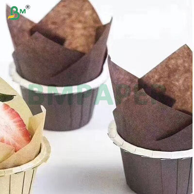 کاپ کیک کاغذی یکبار مصرف ضد چربی قهوه ای 35 گرم 40 گرم 45 گرم