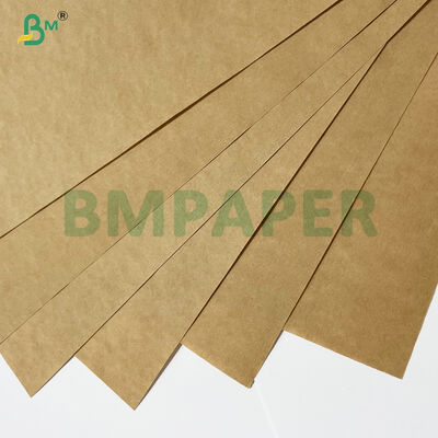 70-85g 100٪ نبات چوبی کرفت قهوه ای مقاوم در برابر اشک آرد / کاغذ بسته بندی سیمان