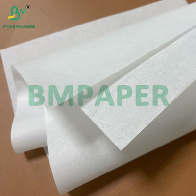 صافی خوب 40GSM Jumbo Roll کاغذ ضد چرب سفید برای بسته بندی ساندویچ
