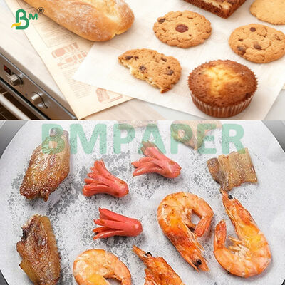 240 درجه سانتی گراد مقاومت در برابر دمای بالا سیلیکون پوشش داده شده ضد روغن کاغذ پوششی